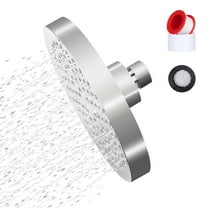 QCQHDU High Flow Shower Head - High Pressure Rain - 6 Inch Rainfall Spray Shower Head- 360° Rotation Adjustable Rustproof Bathroom Shower Head