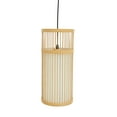 thumbnail image 1 of FUTUREORYY Bamboo Ceiling Lamp Bamboo Weaving Lamp 1Set Khaki Retro Bedroom, 1 of 5