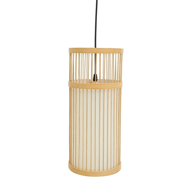 FUTUREORYY Bamboo Ceiling Lamp Bamboo Weaving Lamp 1Set Khaki Retro Bedroom
