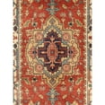thumbnail image 2 of Pasargad Home Serapi 2'07" x 12' Hand-Knotted Wool Rust/Ivory Rug - All Ages, Indoors, 2 of 4