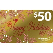 Angle View: Holiday 2013 $50 Walmart Gift Card