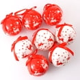 thumbnail image 2 of Christmas Ball Tree Hanging Ornaments Santa Snowman Pattern Red White Ball for Xmas Tree Decor Holiday Party Wedding Decoration, 2 of 5