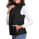 thumbnail image 3 of Chaleco Acolchado con Cuello Alto, Cremallera y Bolsillos para Mujer Negro L, 3 of 10