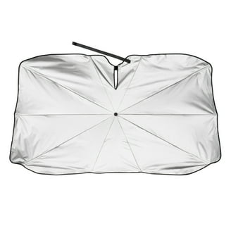 Genuine Dickies Silver Carbon Fiber Accordion Windshield Sun Shade