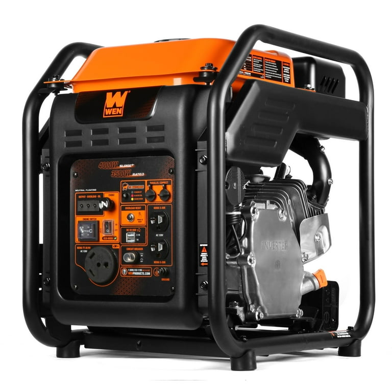 WEN RV Ready 4000 Watt Dual Fuel Open Frame Inverter Generator with CO Shutdown Sensor