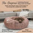thumbnail image 2 of Best Friends by Sheri Original Calming Donut Dog and Cat Bed, Shag Faux Fur, Dusty Rose, Large (36x36"), 2 of 8