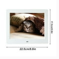thumbnail image 3 of Digital Photo Frame 8 Inch HD Electronic Album 800x600 Calendar Clock Video Music Loop Playback USB Remote Control Multi-Format Display Gift for Family Wedding Birthday Home Office, 3 of 5