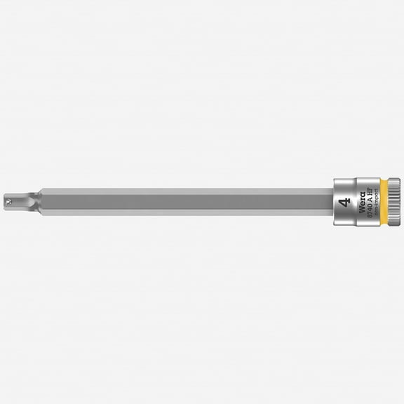 Wera 003334 8740 A Zyklop Bit Socket with 1/4" Drive with Holding Function , 4.0 x 100 mm