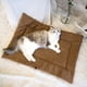 thumbnail image 4 of Camas para gatos, para perros pequeños y gatos | Cama doble para mascotas/colchoneta para gatos | Colchoneta lavable y plegable para mayor calidez | 70 x 50 cm, 4 of 6