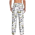thumbnail image 3 of Uemuo Dachshund Dog Puppy Pattern Men's Wide Leg Palazzo Lounge Pants with Pockets Light Weight Loose Comfy Casual Pajama Pants-Medium, 3 of 9