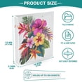 thumbnail image 5 of Tropical Flowers 3 Ring Hardcover Binders 1.5in Round Rings for Letter-Size Folder Paper Organizer Pockets for Office Student Recipe, 5 of 9