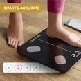 thumbnail image 5 of Báscula inteligente de grasa corporal INEVIFIT, analizador digital de composición corporal con Bluetooth de alta precisión para baño. Mide peso, grasa corporal, agua, músculo, grasa visceral y masa ós, 5 of 5