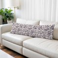 thumbnail image 2 of Farmhouse Purple Body Pillow Covers, Vintage Flower Leaf PlantsPlant Soft Breathable Throw Pillow Cases with Invisible Zipper, Decorative Pillowcase Pillows Protectors for Sofa Bed Couchair 20"x54", 2 of 9