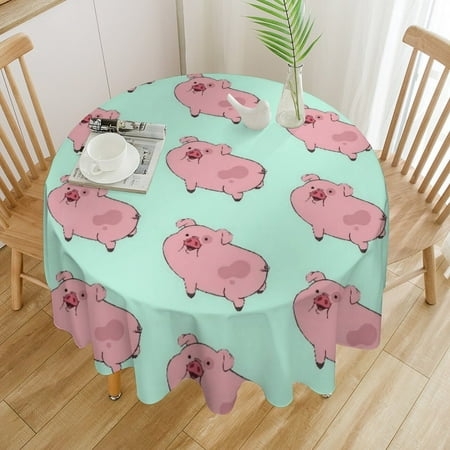 

Gravity Falls (13) Christmas round plastic waterproof tablecloth 60x60in