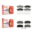 thumbnail image 1 of SIM Front Rear Semi-Metallic Brake Pads Kit for Car Honda Pilot Ridgeline Acura MDX KSM-100216, 1 of 8