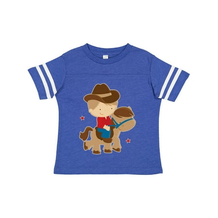 

Inktastic Cowboy Boy on Pony Gift Toddler Boy Girl T-Shirt