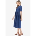 thumbnail image 2 of Woman Within Plus Size Short-Sleeve Denim Dress, 2 of 6