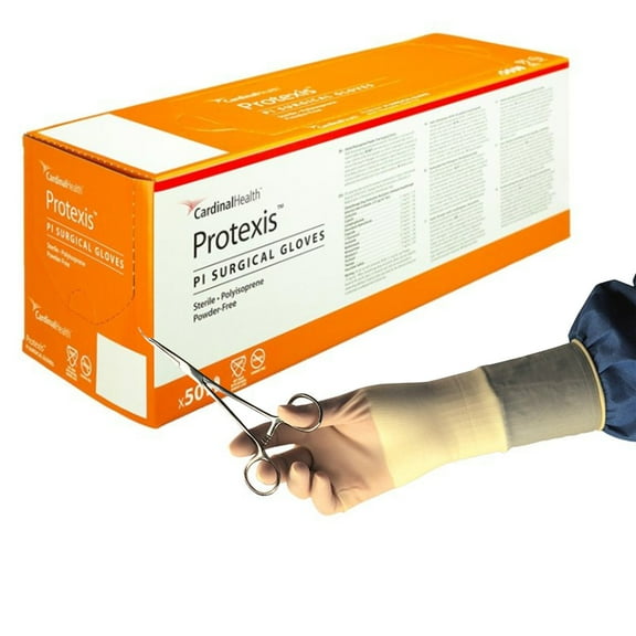 Protexis PI Disposable Sterile Polyisoprene Surgical Glove Standard Cuff Length SIZE 6.5 2D72PT65X 50 per Box