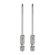 thumbnail image 1 of Uxcell 2pcs #0 Punta de Destornillador Phillips PH0 Vástago Hexagonal de 1/4" Longitud de 3" (75mm) Varilla Magnética Puntas de Taladro de Cabeza Cruzada de Acero S2, 1 of 7