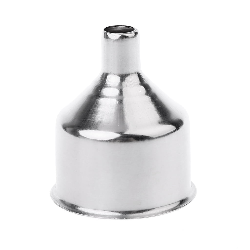 Stainless Steel Small Funnel Flask Flagon Funnels Portable Oil Leak Tools SL 