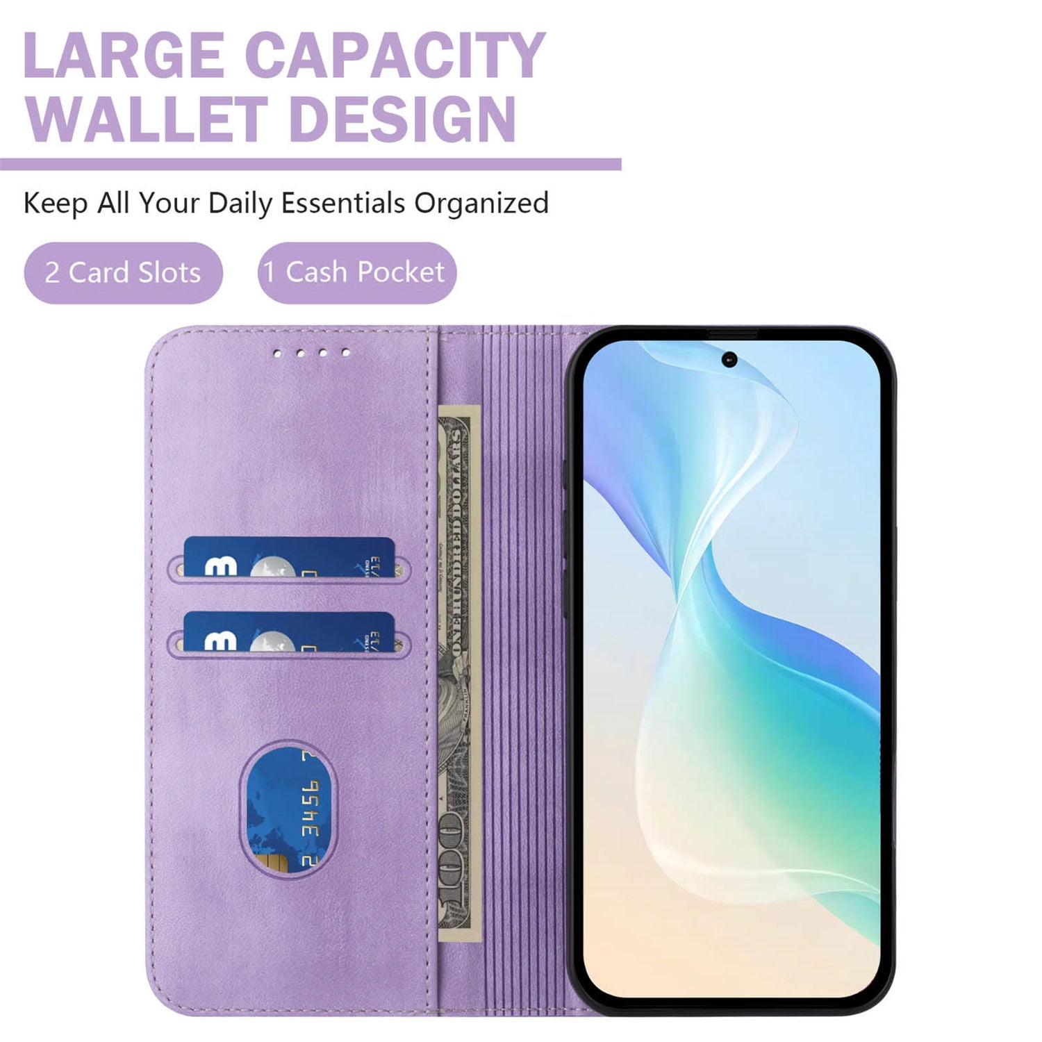 For UMIDIGI Power 7/7S 7Max Case, Shockproof PU Leather Magnetic Stand Flip Wallet Case Cover with Card Holder Phone Case