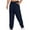 Navy Drawstring Sweatpants for Men, variant on HOOMEUMY Men's Sweatpants Jogger Pants Elastic Waist Drawstring Loose Fit Comfortable Sports Trousers for Running Gym Workout Army Green XL