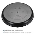 thumbnail image 3 of Unique Bargains 12' Plastic Wave Round Plant Pot Saucer Flower Drip Tray, Black 4 Pack, 3 of 5