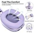 thumbnail image 4 of Auriculares inalámbricos RORSOU C6 con cancelación activa de ruido, 60 h, plegables, morado, 4 of 8