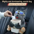 thumbnail image 4 of Wmool Cute Plush Dog Car Tissue Box Central Console Plush Dog Tissue Box✨w Car Q7, 4 of 8