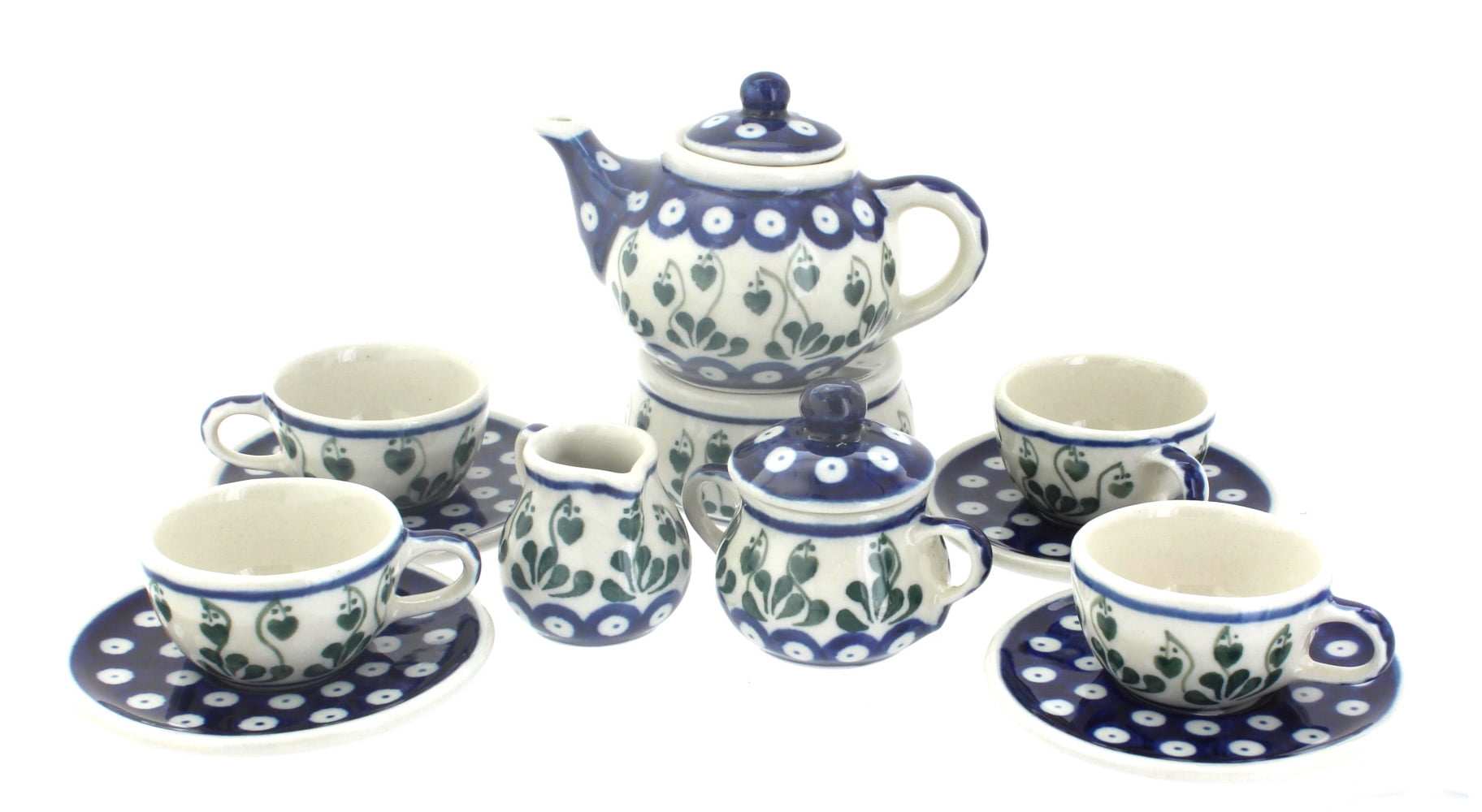 Polish Pottery Alyce Miniature Tea Set