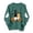 Blackish Green, variant on Women Halloween Gnome Crewneck Sweatshirt, JIANLAI Cute Gnomes Pumpkin Bat Ghost Sleeve Print Long Sleeve Loose Casual Pullover Top For Fall Holiday Daily Wear