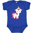thumbnail image 3 of Inktastic Cute Little Unicorn With Red And Pink Mane, Hearts Girls Baby Bodysuit, 3 of 5