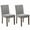 Gray, variant on Dining Chairs Set of 2, Upholstered Stripes Tufted Dining Chair withSo-lidWood Legs Kitchen Chairs with Padded High Back and Adjustable Foot Cap Fabric Dining Room Chairs
