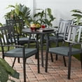 thumbnail image 3 of Greendale Home Fashions 18 x 18 in. Carbon Outdoor Dining Seat Cushion (4-Pack), 3 of 6