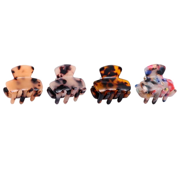 4pcs Leopardo Pinzas para el cabello Pinzas para el cabello Pinza para el cabello fina Pinza para el cabello Pinza para el cabello