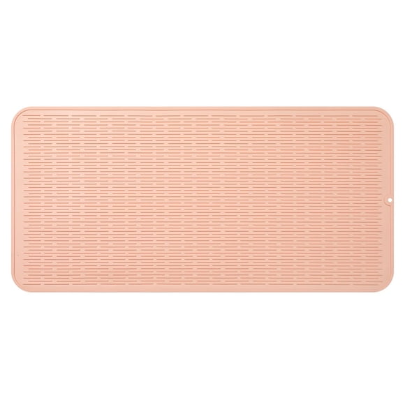 Alfombrilla de silicona para secar platos MicoYang, rosa, resistente al calor, 5XL