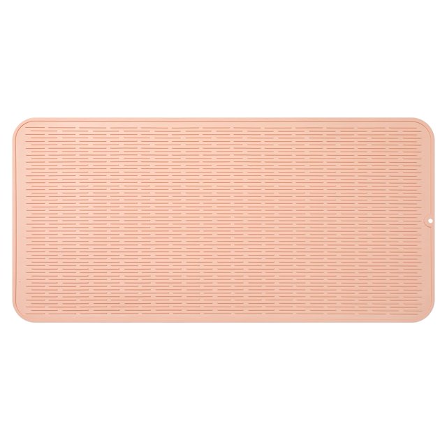 Alfombrilla de silicona para secar platos MicoYang, rosa, resistente al calor, 5XL