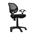 thumbnail image 3 of Midback Mesh Task Office Chair, Black, 3 of 9
