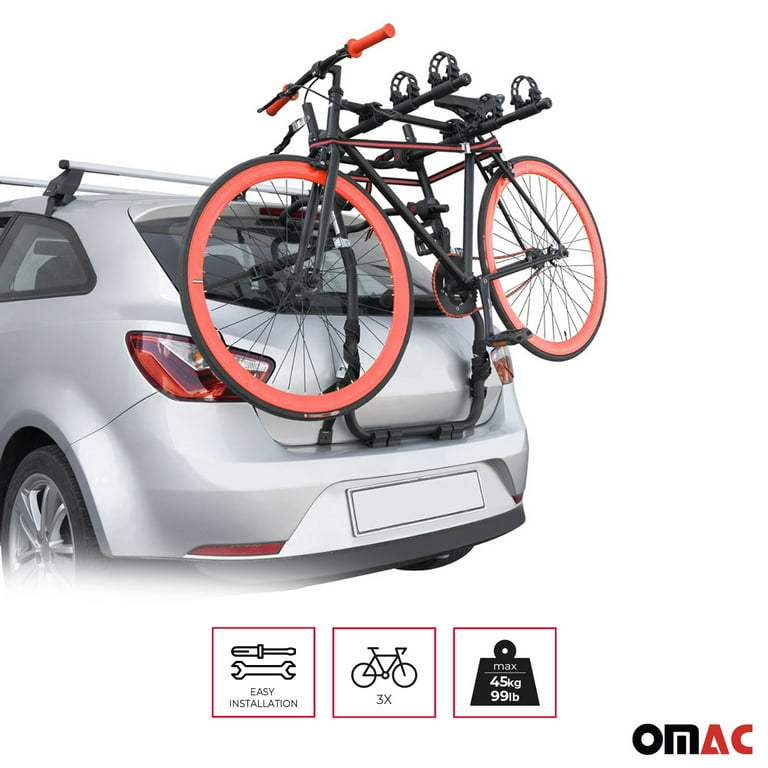 OMAC 3 Bike Rack Carrier Hitch Mount for Honda CR V 2012 2016 Steel Black 1 Pc
