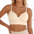 thumbnail image 3 of Bra for Everyday Comfort Seamless Supportive Fixed Cup Undergarment with Gentle Lift Non-Wire High-Coverage Soft Large Fit All-Season Wear, 3 of 4