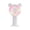 White M, variant on Guodhu Mini USB Rechargeable Handheld Fan with LED Light Effects, 3 Speed Portable Outdoor Small Cooling Fan, Quiet Plastic Pocket Student Fan for Summer Travel Camping, Blue(Blue J)
