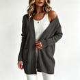 thumbnail image 2 of Cardigan for Women 2026 Plus Size Knit Sweater Casual Open Front Long Sleeve Cardigans Jacket Comfortable Everyday Outerwear with Pockets, 2 of 9