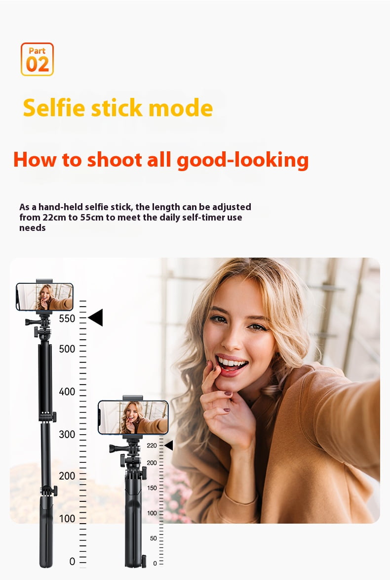 Bigcan Three-Fold Mantis Tripod – Multi-Angle Selfie Stick & Stabilizer for Action Cameras & Smartphones, 360° Rotation, Tabletop Stand