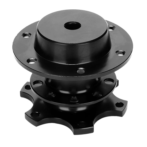 Kit De Adaptador De Cubo De Desconexión De Liberación Rápida Para Volante De Coche Con Orificio Universal De 6 Orificios