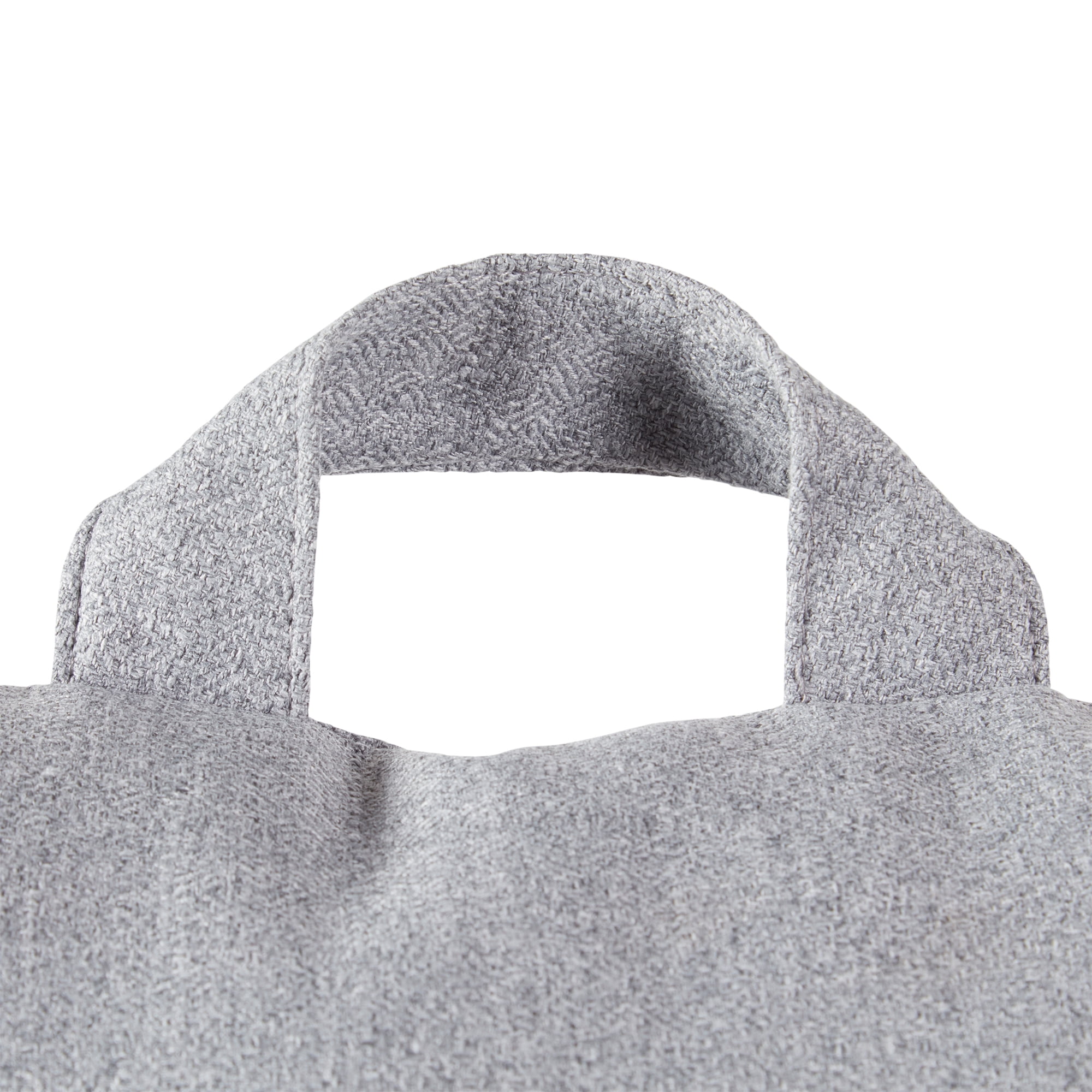 Jumbo Cement Gray Polyester Bed Rest Pillow