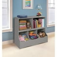 thumbnail image 3 of Badger Basket Children's Wood Multi-Bin 41 gal Toy Storage Cube, Gray, 3 of 9