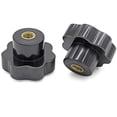 thumbnail image 3 of Plastic  On Type Knurled Clamping Nuts Knob Handle M8 Threaded 10pcs Black$$Electronics Accessories, 3 of 8