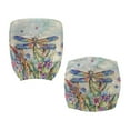 thumbnail image 4 of SCRAWLGOD Dragonfly Floral Sky Set of 2 Non-Slip Office Chair Covers Stretchable Comfy Rotating Chair Cover Scratch Resistant Anti-Dust High Back Chair Slipcover, 4 of 7