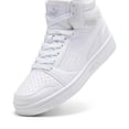 thumbnail image 3 of Tenis Puma Rebound V6 MID JR UNISEX 393831-05 blanco 22, 3 of 6