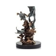 thumbnail image 3 of SPI Hand Painted Dolphin and Friends Brass Statue, 3 of 3